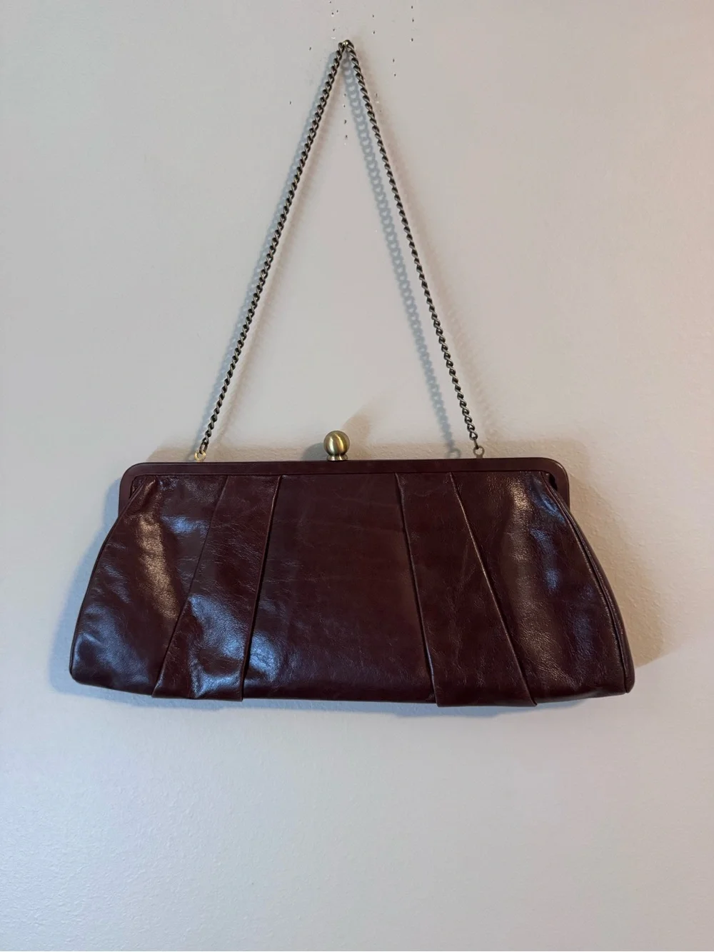 Hobo International Pleated Kisslock Shoulder Bag